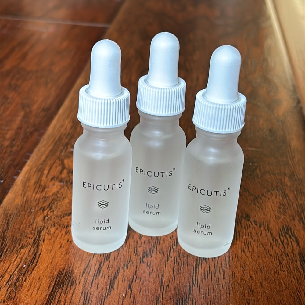 3 Epicutis sample size lipid serums ~10ml each (~1oz total)